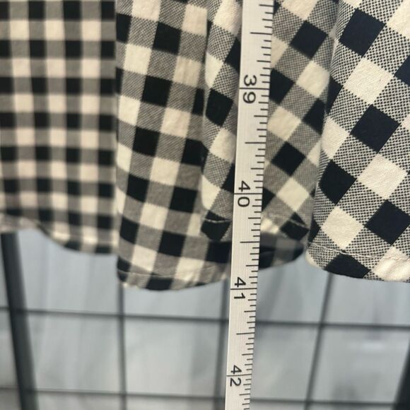 Torrid Retro Chic Black and White Gingham Off the Shoulder A-Line Midi Dress EUC - Picture 10 of 10